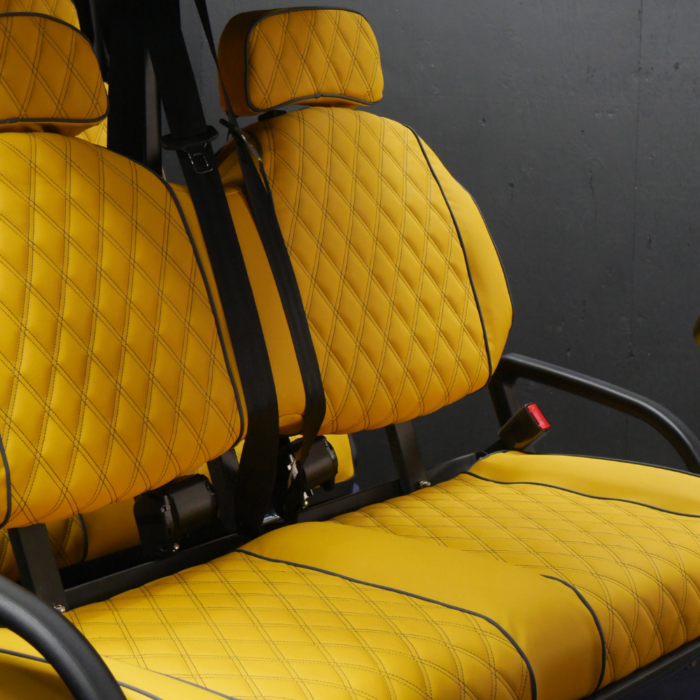 EA6R+ - Navy Body, Yellow Seats, Navy Seat Stitching - Image 3