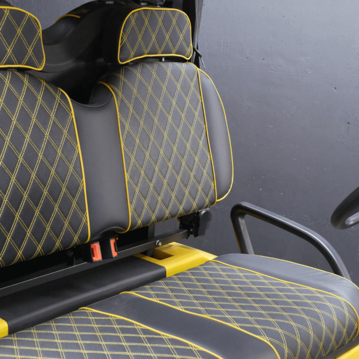 EA4R 48V -  Yellow Body, Black Seats, Yellow Seat Stitching - Image 3