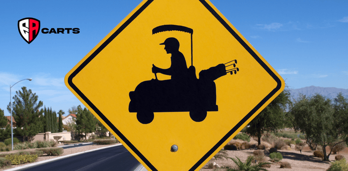 golf cart sign